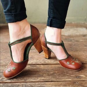Calleen Cordero Chalia Bohemian 70s T-Strap Heel